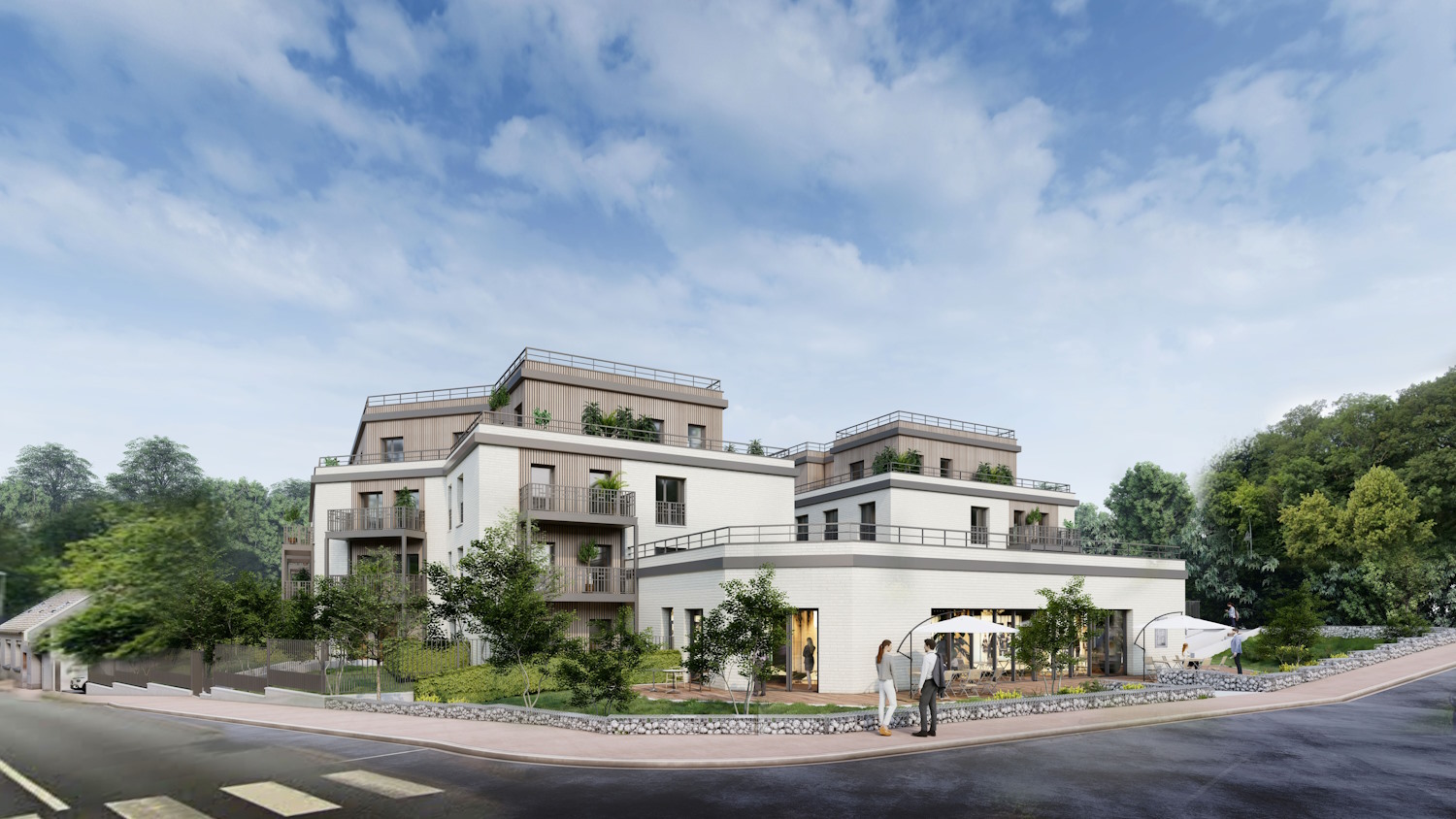Transformation d&rsquo;un immeuble de bureaux avec extension et surélévation